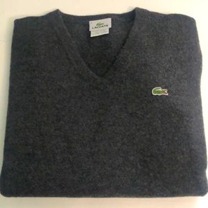 Men’s Lacoste wool v neck sweater